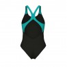 Arena Costume Intero Piscina Spider Web Nero Ottanio Donna