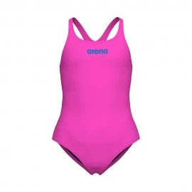 Arena Costume Intero Piscina Pro Solid Fucsia Blu Bambina