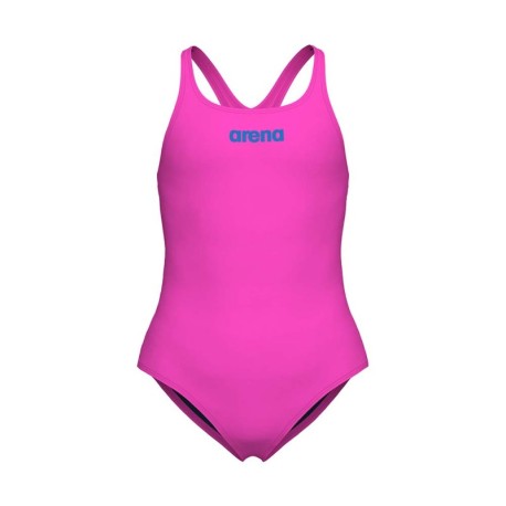 Arena Costume Intero Piscina Pro Solid Fucsia Blu Bambina