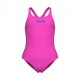 Arena Costume Intero Piscina Pro Solid Fucsia Blu Bambina