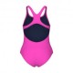 Arena Costume Intero Piscina Pro Solid Fucsia Blu Bambina