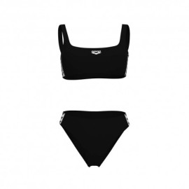Arena Costume Due Pezzi Piscina Icon Bralette Solid Nero Bianco Donna