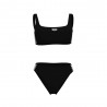 Arena Costume Due Pezzi Piscina Icon Bralette Solid Nero Bianco Donna