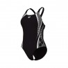 Arena Costume Intero Piscina Graphic Pro Back Nero Bianco Donna