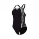 Arena Costume Intero Piscina Graphic Pro Back Nero Bianco Donna