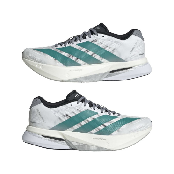 Adidas Adizero Boston 13 Cloud Bianco Pure Teal - Scarpe Running Donna