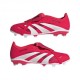 Adidas Predator League Ft Mg Rosso Bianco Nero - Scarpe Da Calcio Bambino