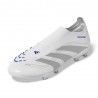 Adidas Predator League Ll Fg Mg Bianco Argento Blu - Scarpe Da Calcio Uomo