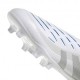 Adidas Predator League Ll Fg Mg Bianco Argento Blu - Scarpe Da Calcio Uomo