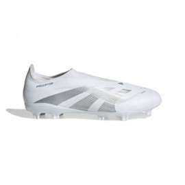 Adidas Predator League Ll Fg Mg Bianco Argento Blu - Scarpe Da Calcio Uomo