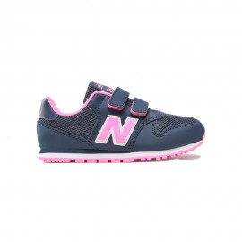 New Balance 500 Mesh Lea Psv Blu Rosa - Sneakers Bambina