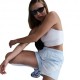 Nike Sportswear Classic Shorts Wvn Azzurro Donna