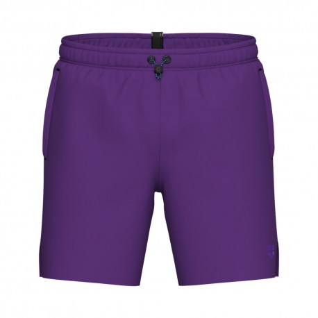 Arena Pantaloncini Mare Evo Lungo Tessuto Tecnico Viola Uomo