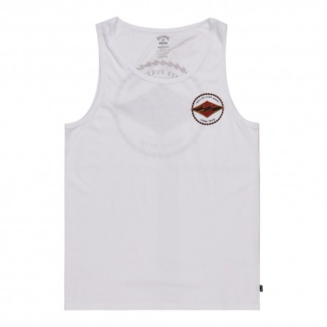 Billabong Canottiera Crayon Bianco Uomo
