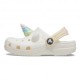 Crocs Glog T Unicorno Bianco - Sandali Mare Bambina