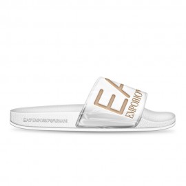 Ea7 Fascia Big Logo Rosa - Ciabatte Mare Donna
