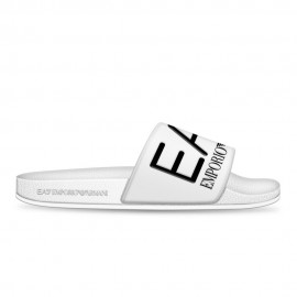 Ea7 Fascia Big Logo Bianco - Ciabatte Mare Uomo