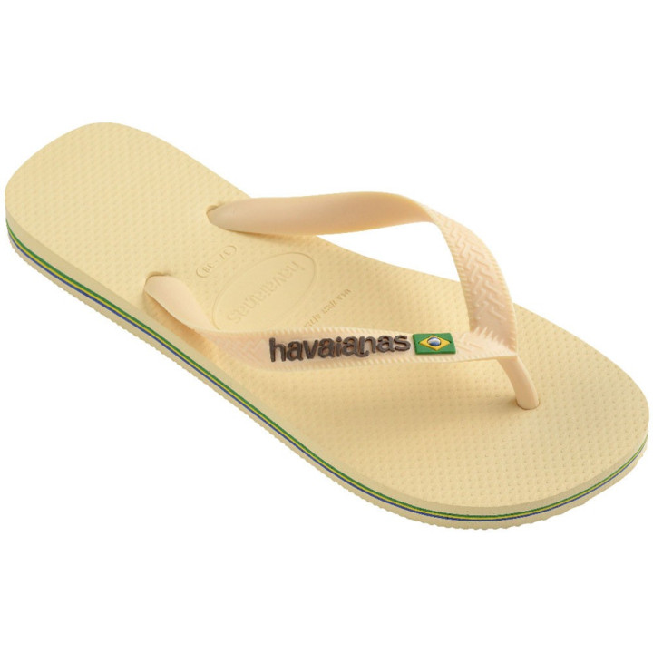 Havaianas Brasil Logo Beige - Infradito Mare Donna