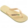 Havaianas Brasil Logo Beige - Infradito Mare Donna