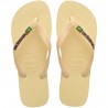 Havaianas Brasil Logo Beige - Infradito Mare Donna
