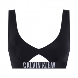 Calvin Klein Bikini Top Bralette Nero Donna