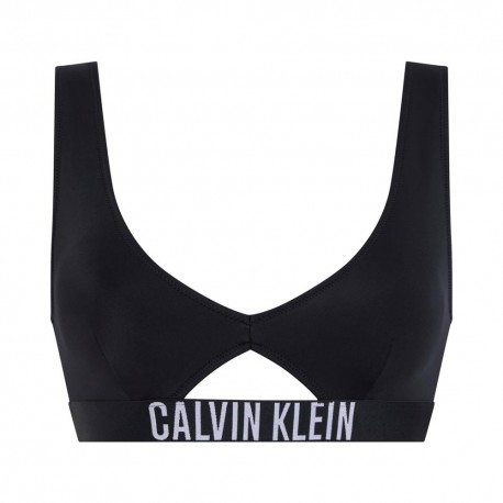 Calvin Klein Bikini Top Bralette Nero Donna