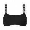 Calvin Klein Bikini Top Fascia Logo Nero Donna