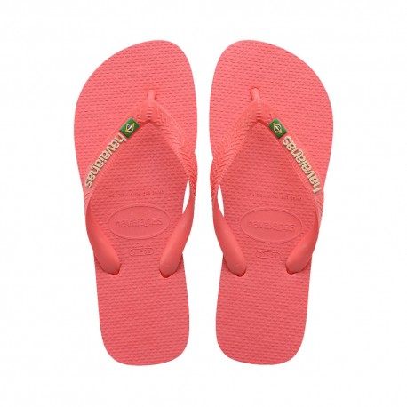 Havaianas Kids Brasil Logo Corallo - Infradito Mare Bambina