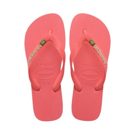 Havaianas Kids Brasil Logo Corallo - Infradito Mare Bambina