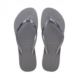 Havaianas Slim Glitter Grigio - Infradito Mare Donna