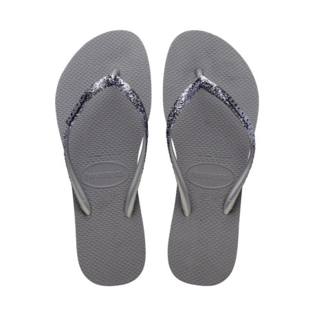 Havaianas Slim Glitter Grigio - Infradito Mare Donna