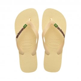 Havaianas Brasil Logo Beige - Infradito Mare Donna