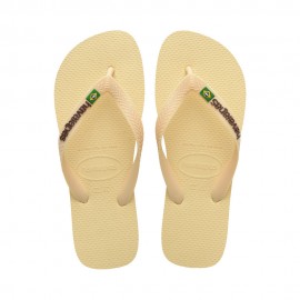 Havaianas Brasil Logo Beige - Infradito Mare Donna