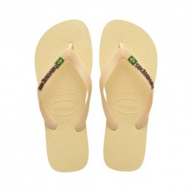 Havaianas Brasil Logo Beige - Infradito Mare Donna