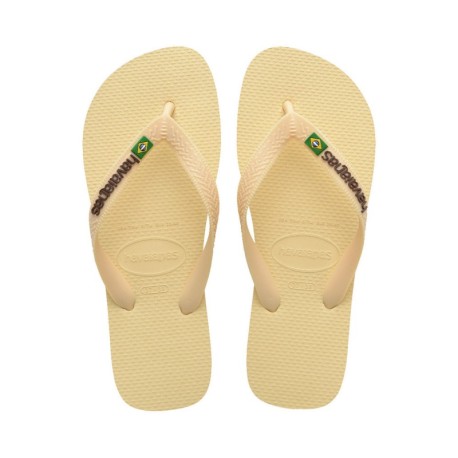 Havaianas Brasil Logo Beige - Infradito Mare Donna
