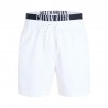 Calvin Klein Costume Boxer Logo Lung Media Bianco Uomo