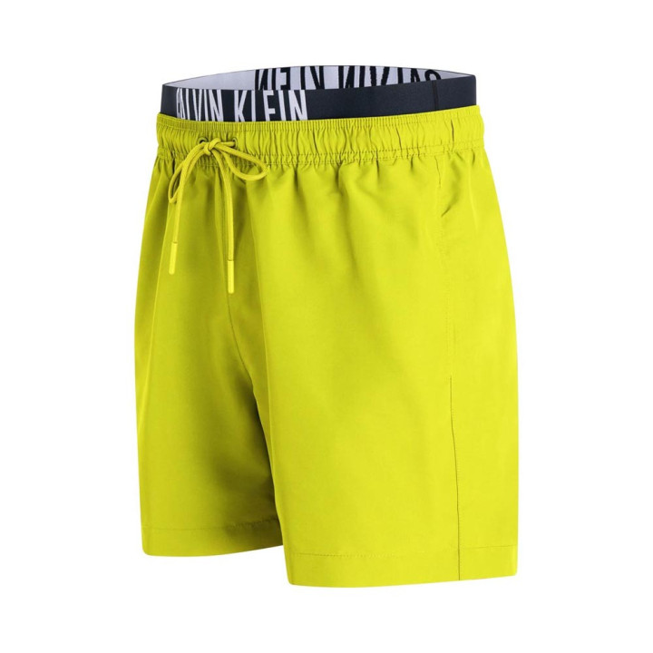 Calvin Klein Costume Boxer Logo Lung Media Lime Uomo