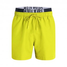 Calvin Klein Costume Boxer Logo Lung Media Lime Uomo