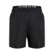 Calvin Klein Costume Boxer Logo Lung Media Nero Uomo