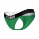 Calvin Klein Costume Slip Brazilian Verde Donna