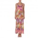 Effek Abito Da Spiaggia Lungo V Fantasia Multi Donna