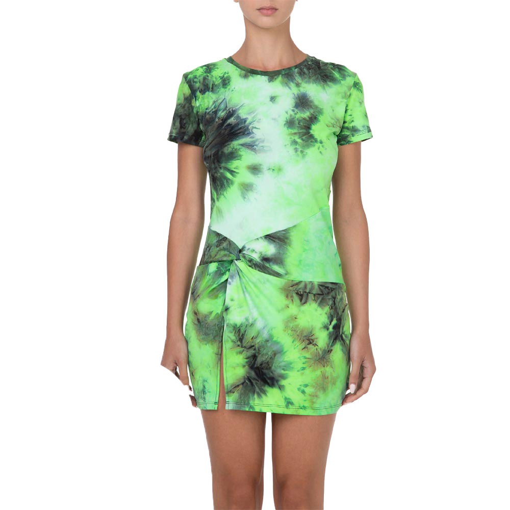 Image of Effek Abito Da Spiaggia Tie Die Verde Donna S cod068