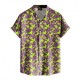 Effek Camicia Mezze Maniche Verde Uomo