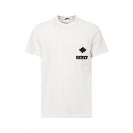 Seay T-Shirt Laysan Logo Back Bianco Uomo