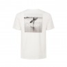 Seay T-Shirt Laysan Logo Back Bianco Uomo