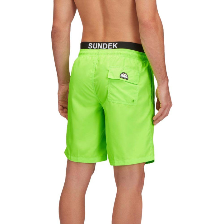 Sundek Costume Boxer Lungo Elastico Parlato Lime Uomo