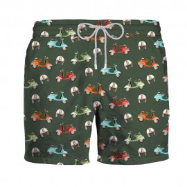Zeybra Costume Boxer Scooter Verde Uomo
