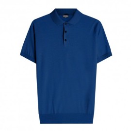 Zeybra Polo Maniche Corte In Maglia Inchiostro Uomo