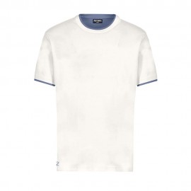 Zeybra T-Shirt Bordino Bianco Uomo