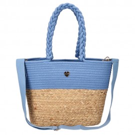 Hat You Borsa Pochette Rafia Denim Donna